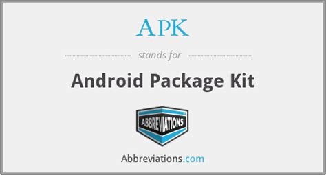 apk abbreviation.